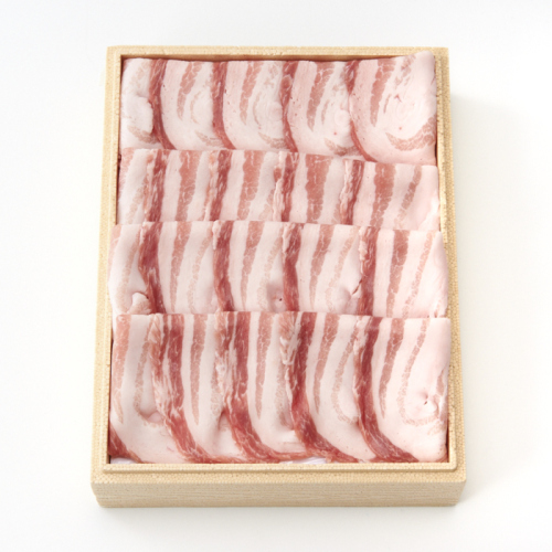 国内産 平田牧場 三元もち豚 うす切り(バラ) 530g(h1200175)｜フード