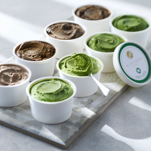 はんなりまったり4段階の宇治抹茶・黒ほうじアイスセット 8個