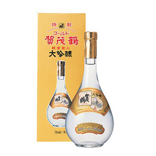 賀茂鶴」大吟醸 純金箔入 特製 ゴールド賀茂鶴(箱入)720ml[N 賀茂鶴」大吟醸 純金箔入 特製 ゴールド賀茂鶴(箱入)720ml[N