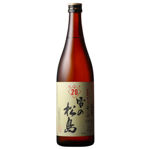 雪の松島」本醸造入魂超辛+20 （箱なし）720ml[N-124](sl190181)｜阪神