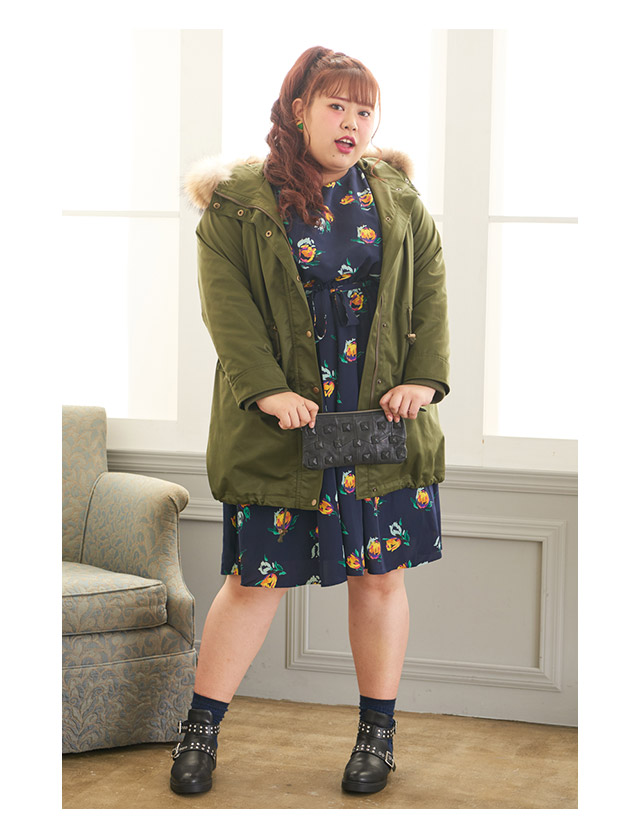 Chubby Curvy Vol 8 人気のモッズコートをおしゃれに着こなすコーデのポイント レディースファッション 阪急百貨店公式通販 Hankyu Fashion