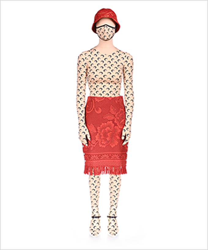 MOON SALUTATION CARPETSKIRT -REGENERATED
