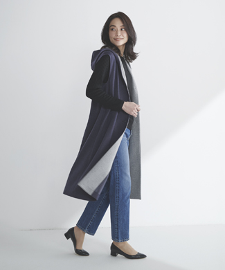 フーテッドロングジレ　39,600円