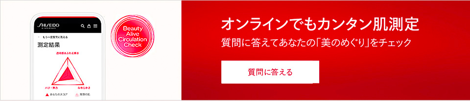 オンラインでもカンタン肌測定