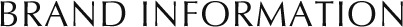 brand information