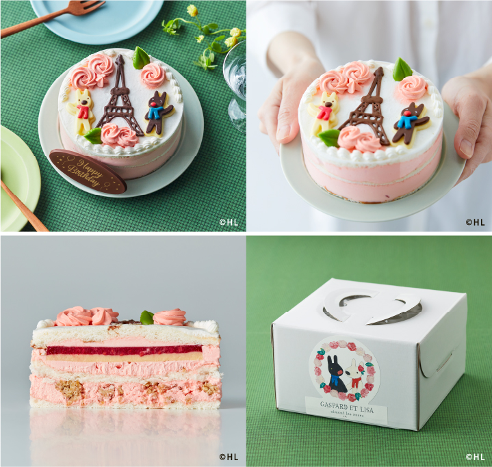 バラをベースにした、フランスらしいケーキ。