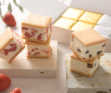 「TABLES」堀江バターサンド イチゴミルク＆レーズンバター