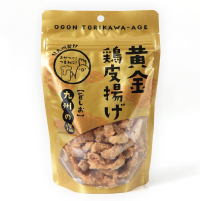 噛むほどに、鶏皮の旨みが口に広がって
「九州丸一食品」
黄金鶏皮揚げ〈九州の塩〉（50g）