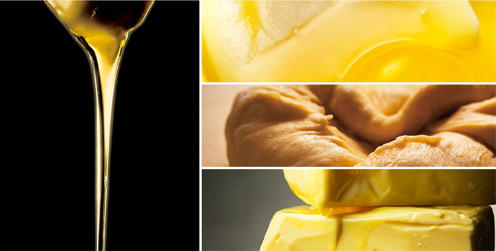 ブール・クラリフィエと呼ばれる 黄金色の“澄ましバター”