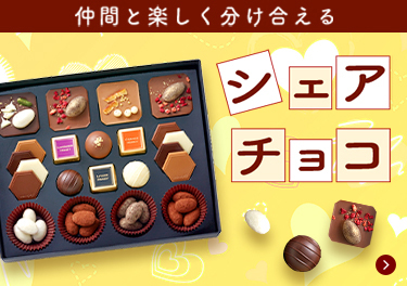 仲間と楽しく分け合えるシェアチョコ