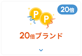 ネットポイント20倍ブランド