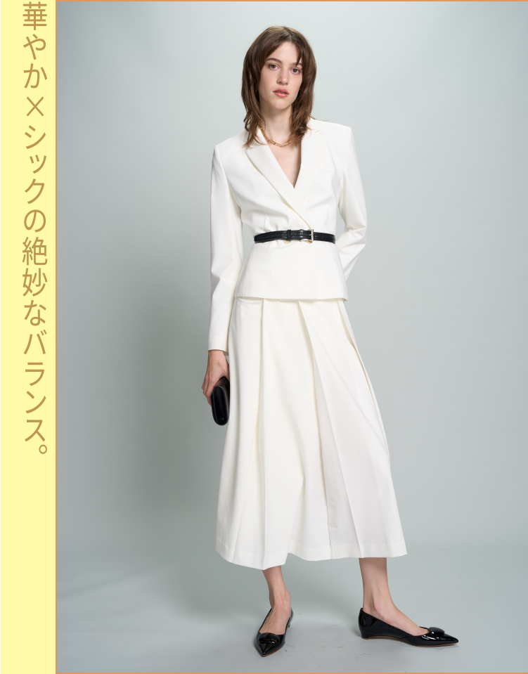 華やか×シックの絶妙なバランス。