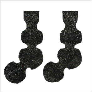 「シーエフシーエル」GARTER RIB GLITTER SOCKS