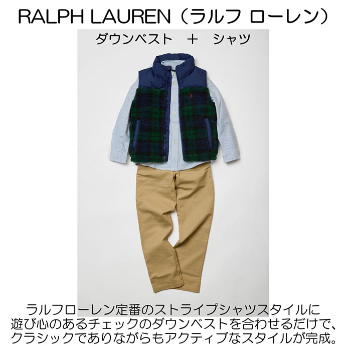 冬支度❣️ラルフローレン✨キッズ　女の子　ダウン　ペプラムネイビーXL160150 冬支度❣️ラルフローレン✨キッズ 女の子 ダウン ペプラム
