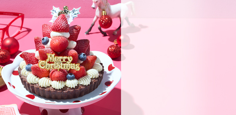 「アローツリー」X’masあまおうタルト5号（チョコ）
