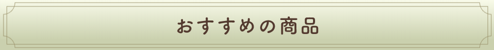 おすすめの商品