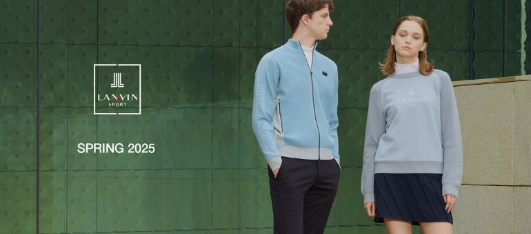 LANVIN SPORT ランバンスポール 上下 モックネック スカート ゴルフ 