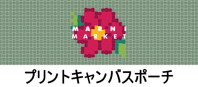 プリントキャンバスポーチ