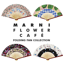 MARNI FLOWER CAFE FOLDING FAN COLLECTION　扇子