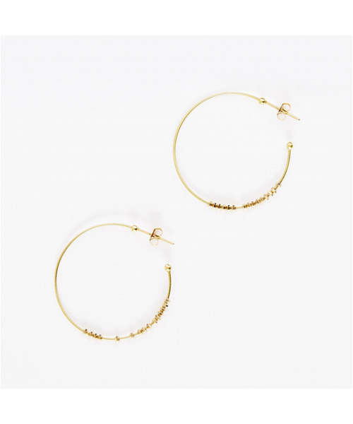 時の砂 フープピアス S(A1780006)|阪急百貨店公式通販サイト|阪急