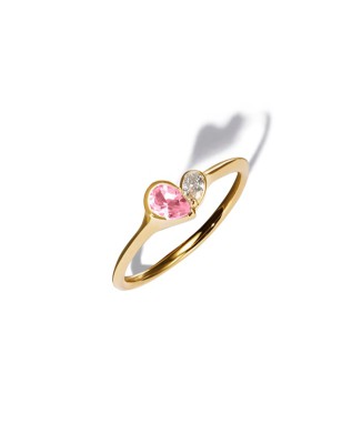 ［1ヶ月～1ヶ月半後お届け予定］ミニデュオハートリング