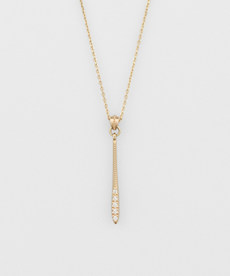 K10YGダイヤモンドネックレス