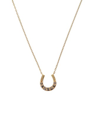 馬蹄ネックレス(YG/ダイヤモンド)