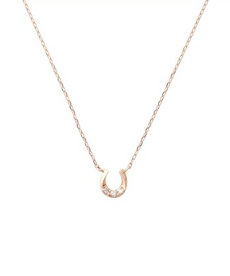 馬蹄ネックレス(PG/ダイヤモンド)