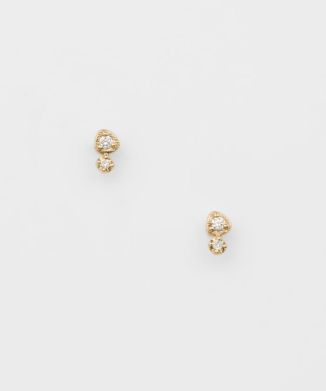 K10ダイアモンドピアス