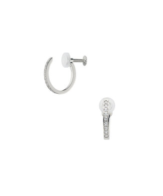 ダイヤモンド オーバルイヤリング