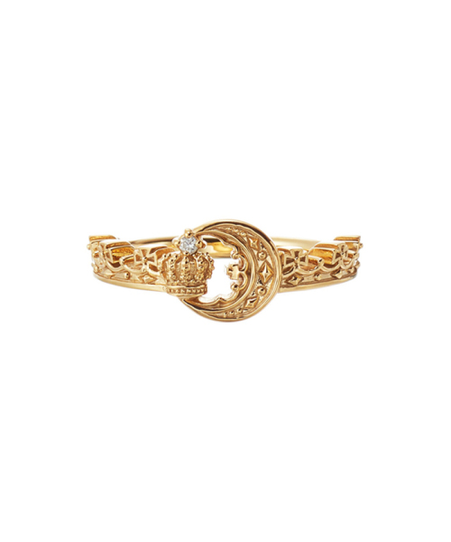JUSTINDAVIS DARK FANTASY Ring ゴールドフィニッシュ×ダイヤモンド 9号 JUSTINDAVIS DARK FANTASY Ring ゴールドフィニッシュ×ダイヤモンド 9号