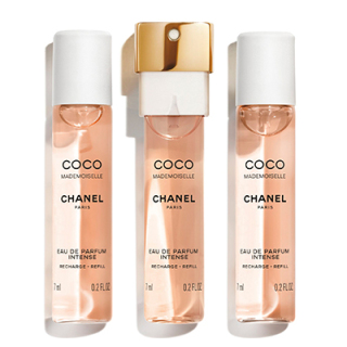 COCO MADEMOISELLE MINI TWIST AND SPRAY EAU DE PARFUM INTENSE VAPORISATEUR DE SAC　ココ マドモアゼル オードゥ パルファム アンタンス ミニ ツィスト＆スプレイ