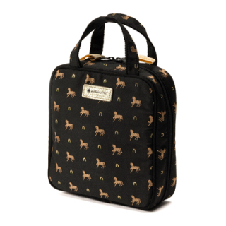 ピルーエット タテ型収納のスクエアポーチ(3WP-PR6092)(BLK)