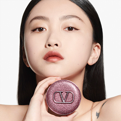 VALENTINO GO クッション グロウ PINK PP シークイン