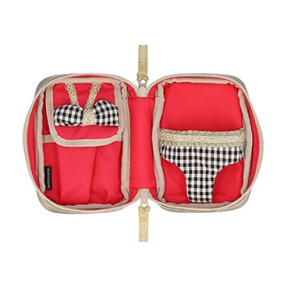 イゾラ ランジェリーが潜むミニポーチ(4WP-IO634)(LBLU)(B24N0086