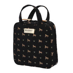 ピルーエット タテ型収納のスクエアポーチ(6WP-PR6092)(BLK)
