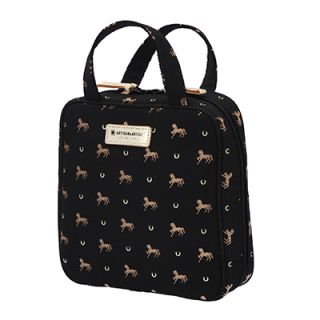 ピルーエット タテ型収納のスクエアポーチ(6WP-PR6092)(BLK)