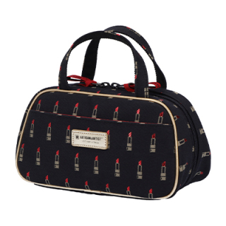 ヴァリアント・ルージュ コロンとしたポーチバッグ トラペゾイド・ミニ(6WP-LI730)(BLK)