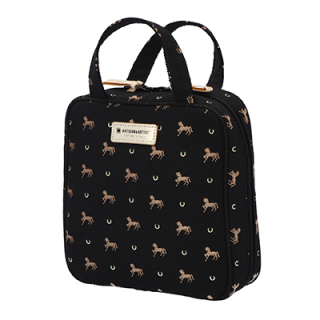 ピルーエット タテ型収納のスクエアポーチ(7WP-PR6092)(BLK)