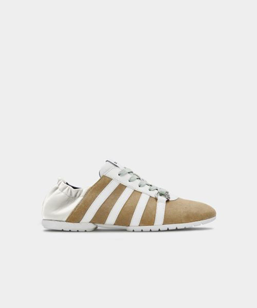 both 婦人スニーカー Khaki Grey 37