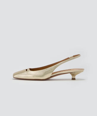 NORA アネッリ バックスリング パンプス 3.0cm GOLD