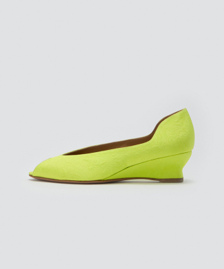 BETA ウェッジソール パンプス 4.0cm LIME