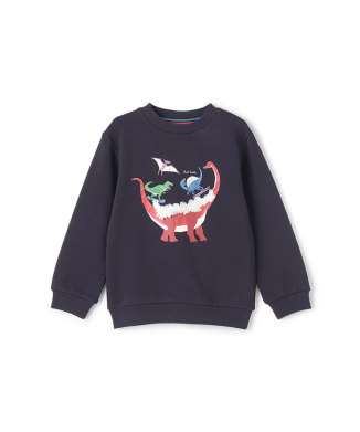 ウィンタースポーツ恐竜裏毛プルオーバー