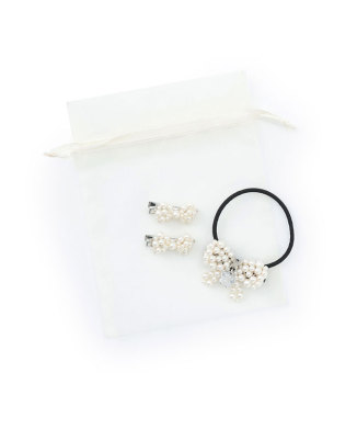 巾着付ヘアアクセサリーセット