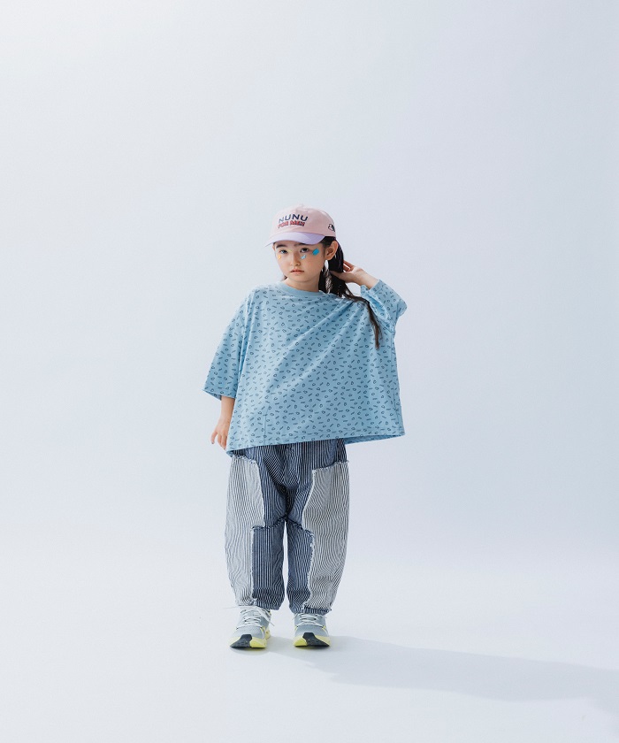 3/4(水)10:00販売開始予定］ヒッコリーパッチワークパンツ(D262S003