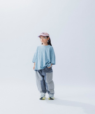 ヒッコリーパッチワークパンツ
