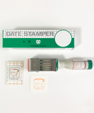 【池田 はち】日付のはんことシールのセット