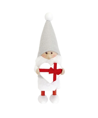 NORDIKA nisse ハートフルサンタ サイレントナイト ホワイト×レッド