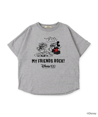 Mickey＆Donald/ 40/2テンジク 5ブソデTシャツ