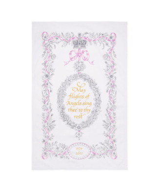 エリザベス二世女王陛下追悼商品ティータオル